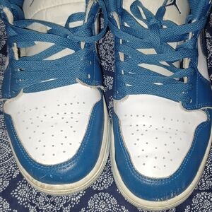 Blue and White Jordan Lows